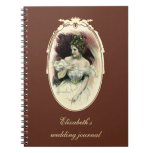 Oude Christy Girl, antieke bruidsportret Notitieboek
