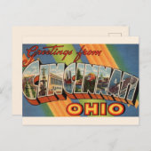 Oude Cincinnati Groet  Briefkaart (Voorkant / Achterkant)