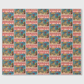 Oude circusposter inpakpapier retro (Vlak)