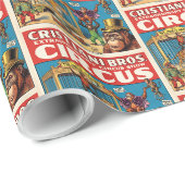 Oude circusposter inpakpapier retro (Rol Hoek)