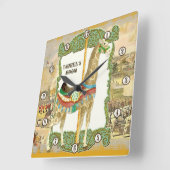 Oude Circusposter, Klok voor Giraffe Babykamer (Hoek)