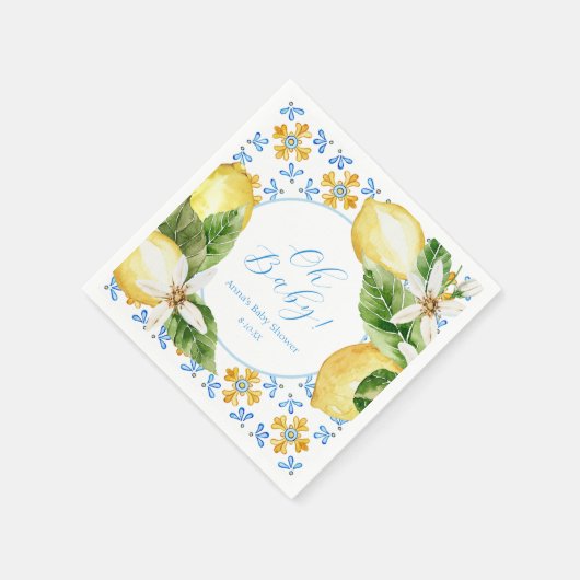 Oude citroendouche servetten (Hoek)