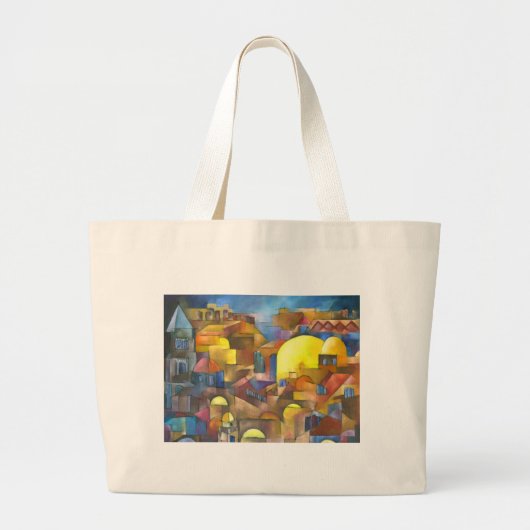 Oude CIty Grote Tote Bag (Voorkant)