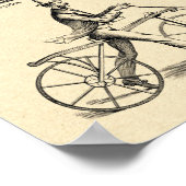 Oude Columbia-fietsadvertentie Poster (Hoek)