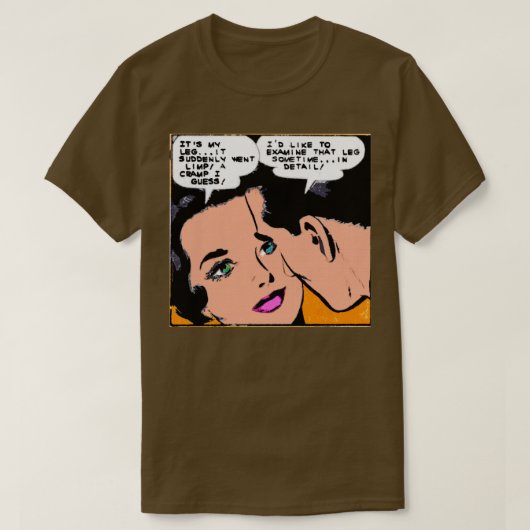 Oude ComicsVintageRomance T-shirt (Design voorkant)