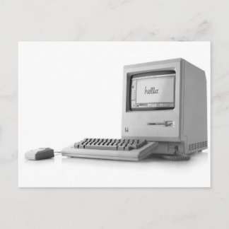 Oude computer briefkaart