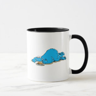 Oude Cookie Monster Bord met Koekjes Mok