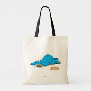 Oude Cookie Monster Bord met Koekjes Tote Bag