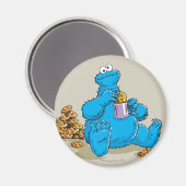 Oude Cookie Monster eet koekjes Magneet (Voorkant / Achterkant)