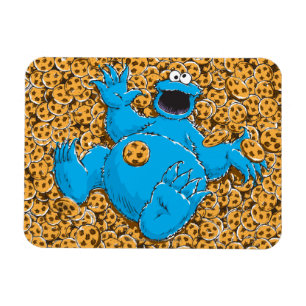 Oude Cookie Monster en koekjes Magneet