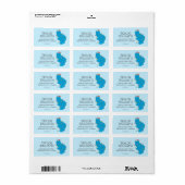 Oude Cookie Monster Kerstlichten Etiket (Full Sheet)