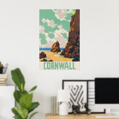 Oude Cornwall Reisposter Print, Brits Poster (Thuiskantoor)