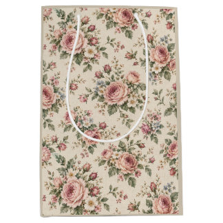 Oude Cottage Roos Medium Cadeauzakje
