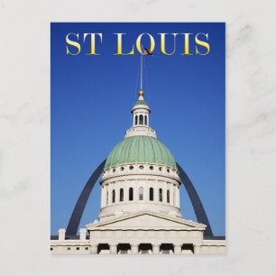 Oude Courthouse en Gateway Arch, St. Louis Briefkaart