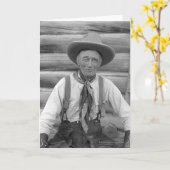 Oude cowboy kaart (Gele Bloem)