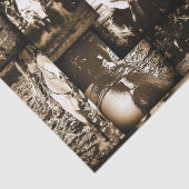 Oude Cowboy Kledij Landelijke Westerse Stijl Tissuepapier (Detail)