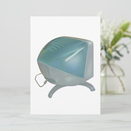 oude CRT-monitor Kaart (Staand voorkant)