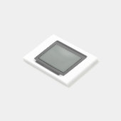 Oude CRT-tv, voorste uitzicht Post-it® Notes (Schuin)