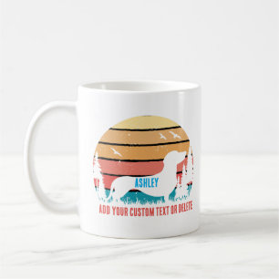 Oude dachshund retro zon koele hondenliefhebber koffiemok