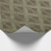 Oude damast cadeaupapier (Hoek)