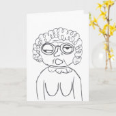 Oude Dame Birthday Card van Stinkeye Kaart (Gele Bloem)