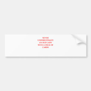 oude dame bumpersticker