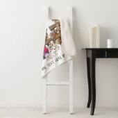 Oude dame House vol geiten Sherpa Deken (In situ)