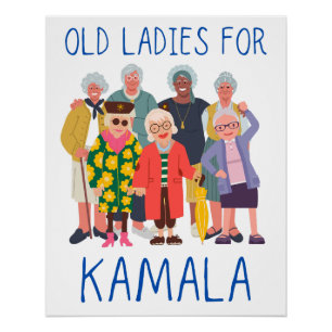 Oude dames voor Kamala Perfect Poster