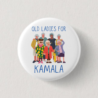 Oude dames voor Kamala Ronde Button 3,2 Cm