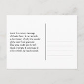 Oude "Dank U Voor Uw Vriendelijkheid" Briefkaart (Achterkant)