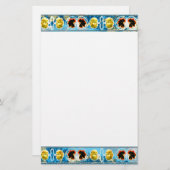 Oude dans briefpapier (Voorkant / Achterkant)