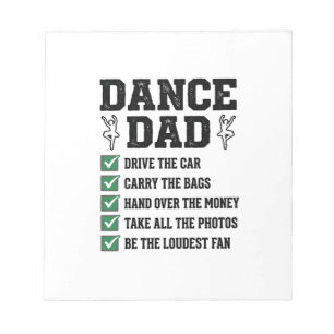 Oude Dans Vader Checklist Shirt Ontwerp_1 Notitieblok