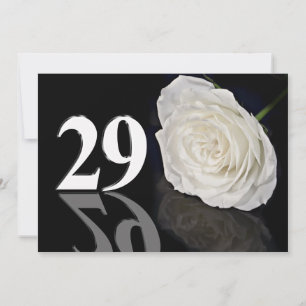 Oude de partijuitnodiging van de verjaardag 29 kaart