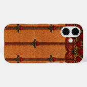 Oude decoratieve textielbehangpatroon Case-Mate iPhone case (Achterkant (horizontaal))