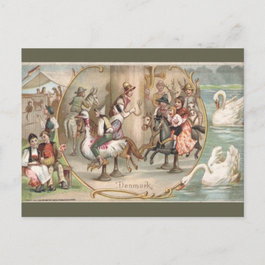 Oude Denemarken Briefkaart (Voorkant)
