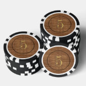 Oude dennen houten poker chips (Opstapeling)