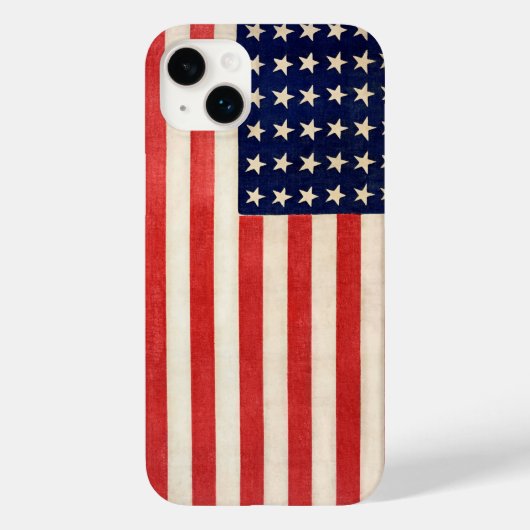  Oude Dertigzestigstervlag Amerikaanse vlag Case-Mate iPhone Case (Achterkant)
