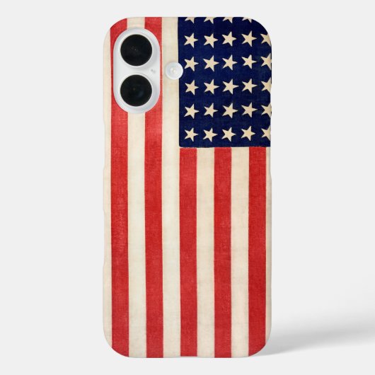  Oude Dertigzestigstervlag Amerikaanse vlag Case-Mate iPhone Case (Achterkant)
