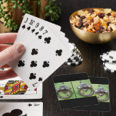 Oude deur pokerkaarten (Insitu)