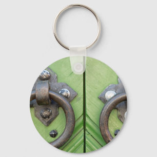 Oude deur sleutelhanger