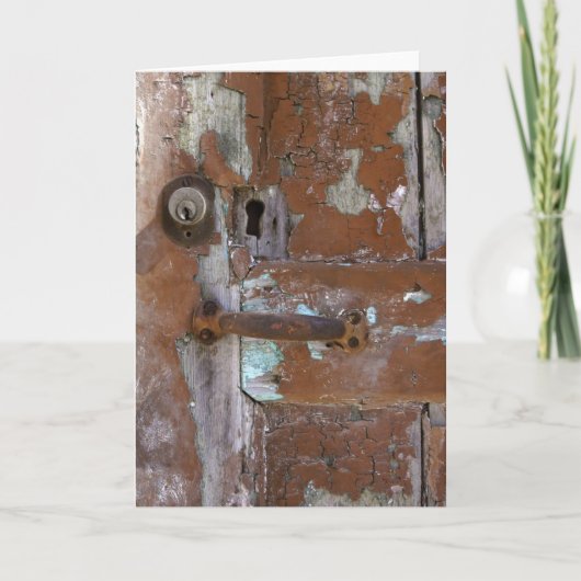 Oude deurdetails kaart (Voorkant)