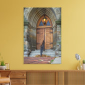 Oude deuren van de kerk in Detroit Canvas Afdruk (Insitu (Woonkamer))