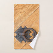Oude deurklopper bad handdoek (Handdoek)