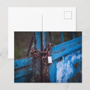 Oude deurvergrendeling briefkaart