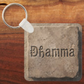 Oude Dhamma-steenstructuur sleutelhanger (Voorkant)