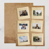 Oude dia's Foto Save The Date (Voorkant / Achterkant)