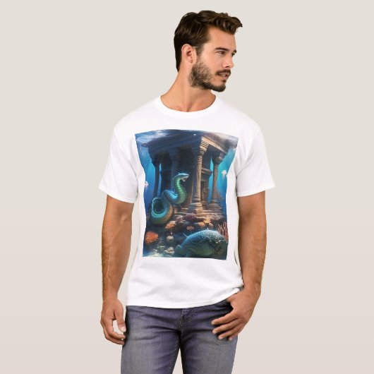 🌊 | Oude diepten ontwaken 🐚✨ T-shirt (Voorkant volledig)