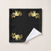 Oude dieren Goud Kat Bad Handdoek (Wasdoekje)