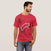 Oude dieren - Prehistorische stier T-shirt (Voorkant volledig)