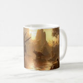 oude dinosaurus koffiemok (Voorkant rechts)